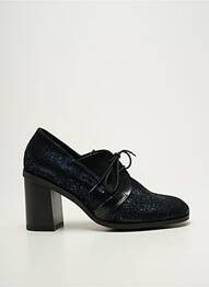 Derby-uri imprimare toc de 7 la 9 cm albastru LILI MILL femme