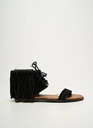 Sandale/pantofi decupați vârf deschis toc plat până la 3 cm negru MINNETONKA femeie