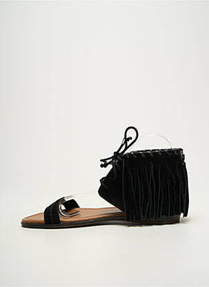 Sandale/pantofi decupați vârf deschis toc plat până la 3 cm negru MINNETONKA femeie