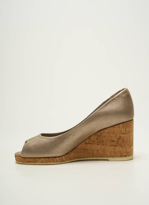 Pantofi cu toc auriu PARALLELE femeie