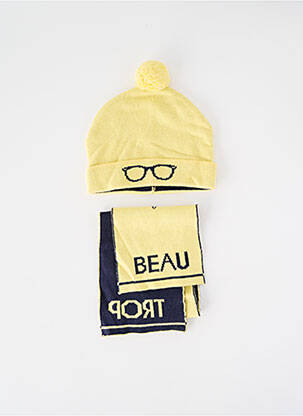 Căciulă imprimeu fantezie galben MARESE garcon