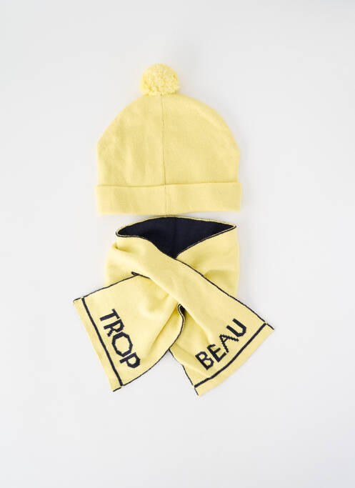 Căciulă imprimeu fantezie galben MARESE garcon