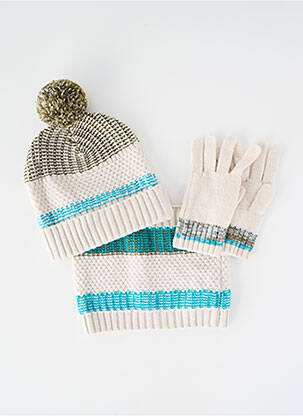 Căciulă tricotaj din plasă bej MARESE enfant