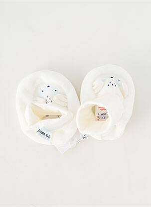 Papuci/pantofi de casă vârf rotund vârf rotund alb P'TIT BISOU garcon