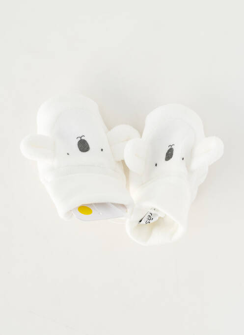 Papuci/pantofi de casă vârf rotund vârf rotund alb MARESE enfant