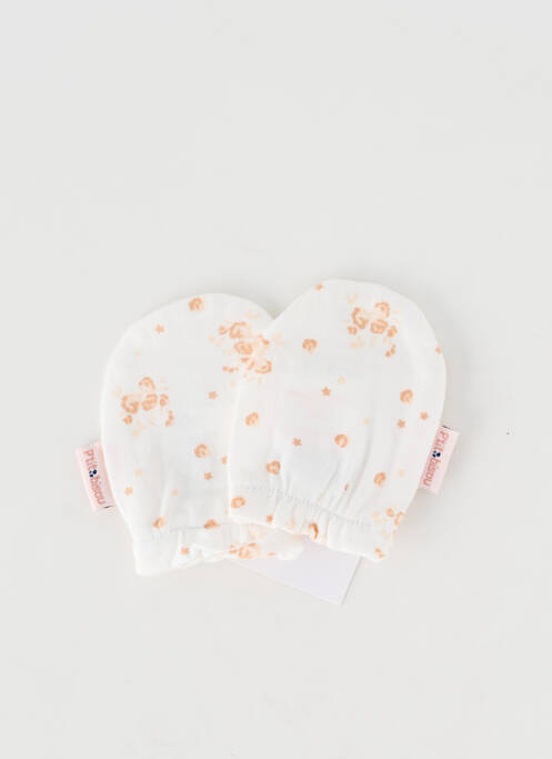 Mănuși alb P'TIT BISOU fată