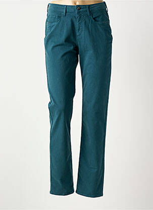 Pantalon slim țesătură poplin mărime normală verde GUY DUBOUIS femeie
