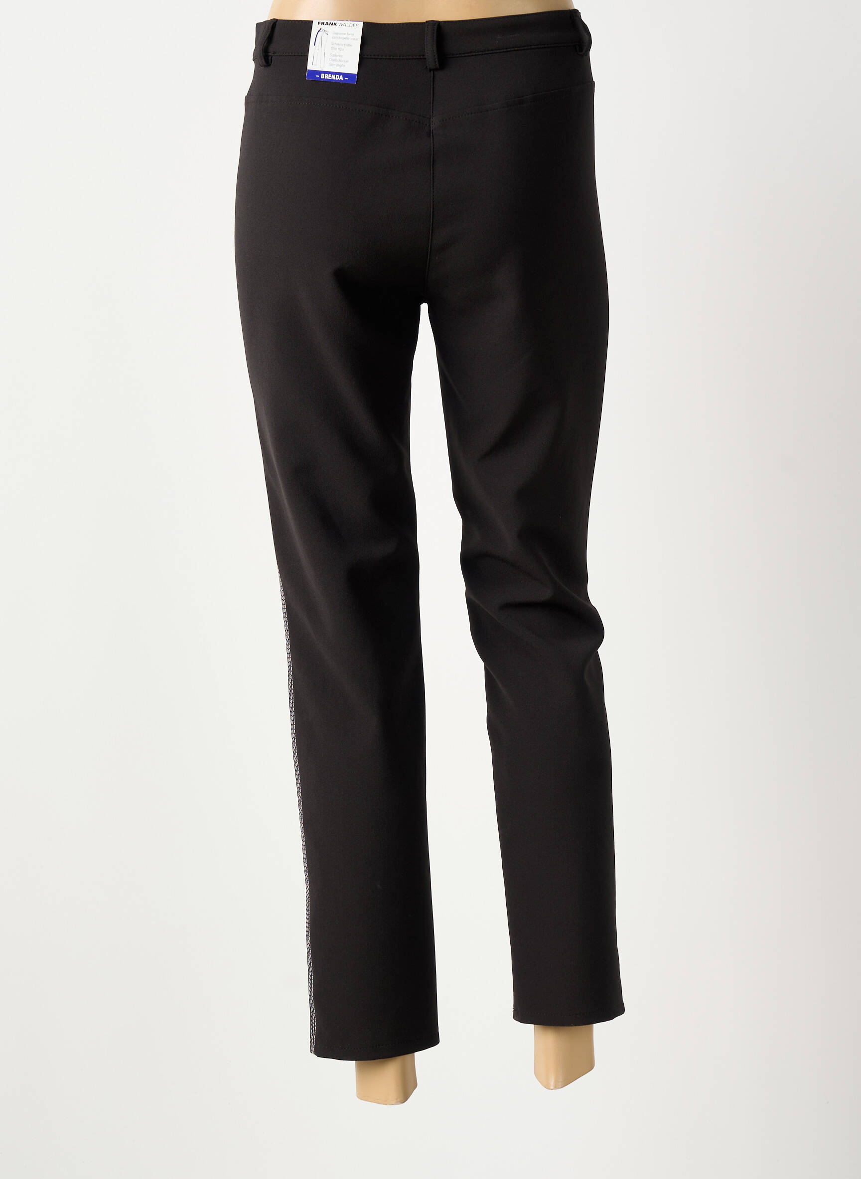Pantalon 7/8 croială chino mărime normală negru FRANK WALDER femeie
