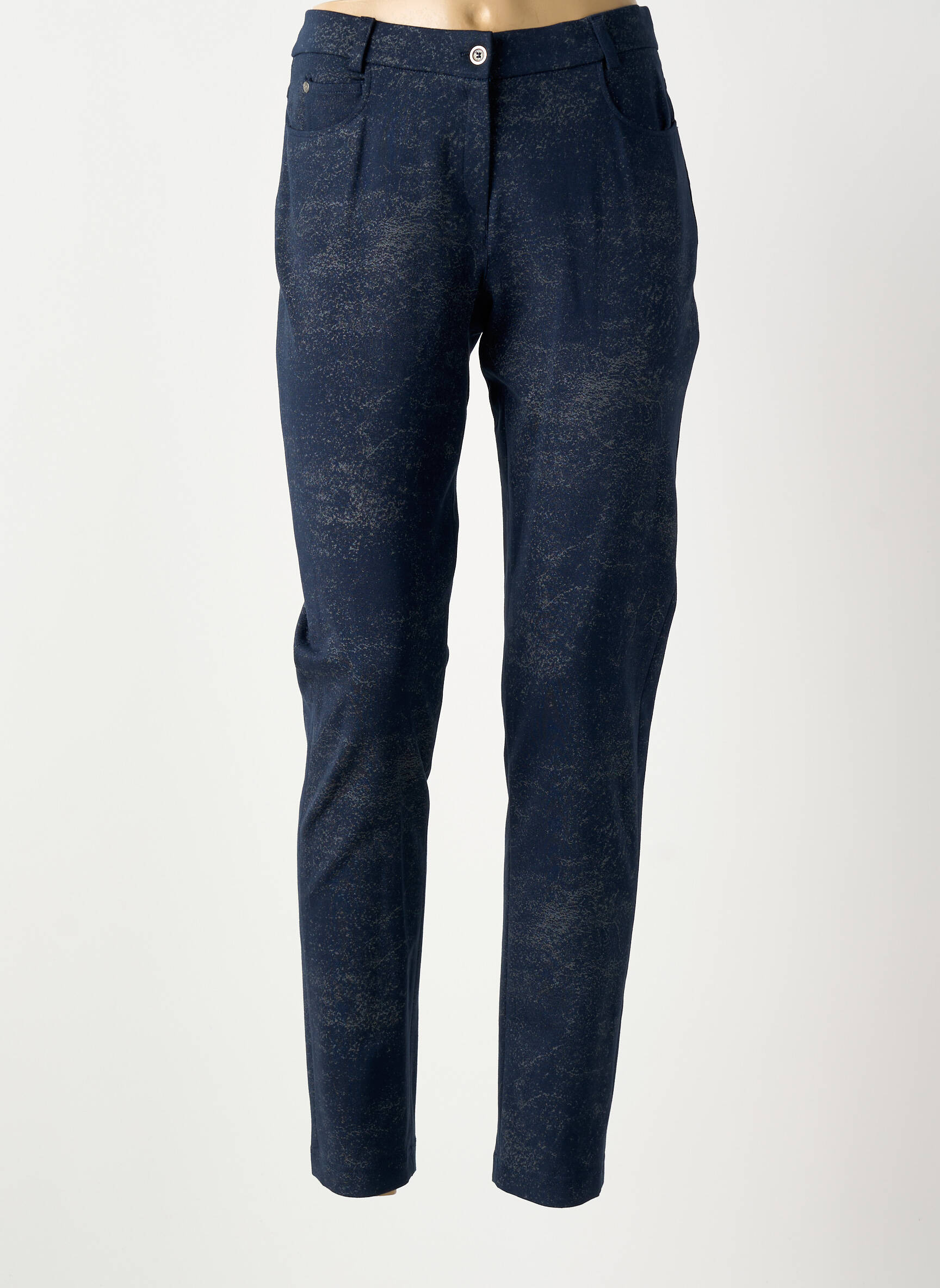 Pantalon slim elasticitate mărime normală albastru GREGORY PAT femeie