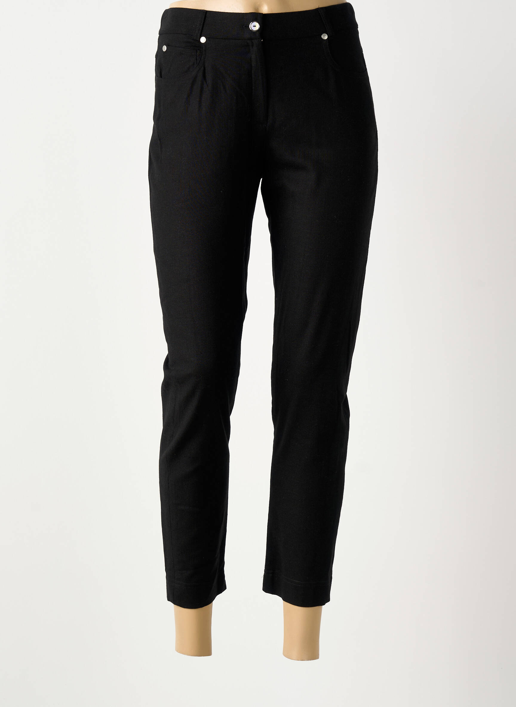 Pantalon 7/8 elasticitate mărime normală negru GUY DUBOUIS femeie