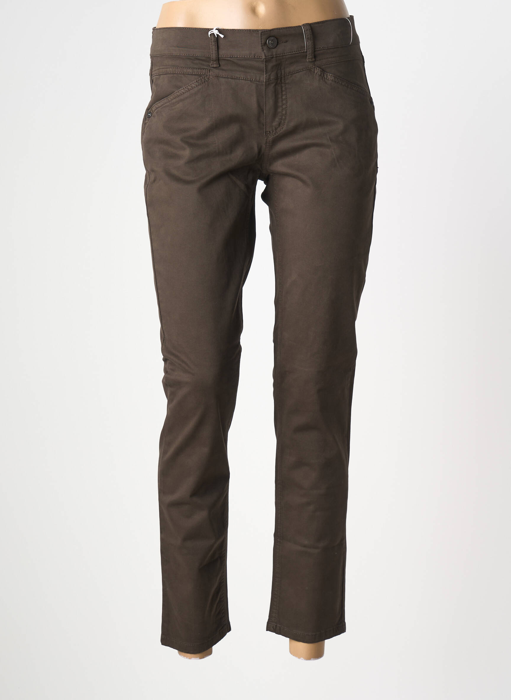 Pantalon 7/8 elasticitate mărime normală maro ANNA MONTANA femeie