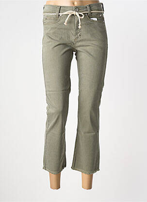 Pantalon 7/8 elasticitate mărime normală verde ANNA MONTANA femeie