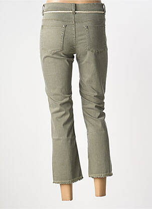 Pantalon 7/8 elasticitate mărime normală verde ANNA MONTANA femeie