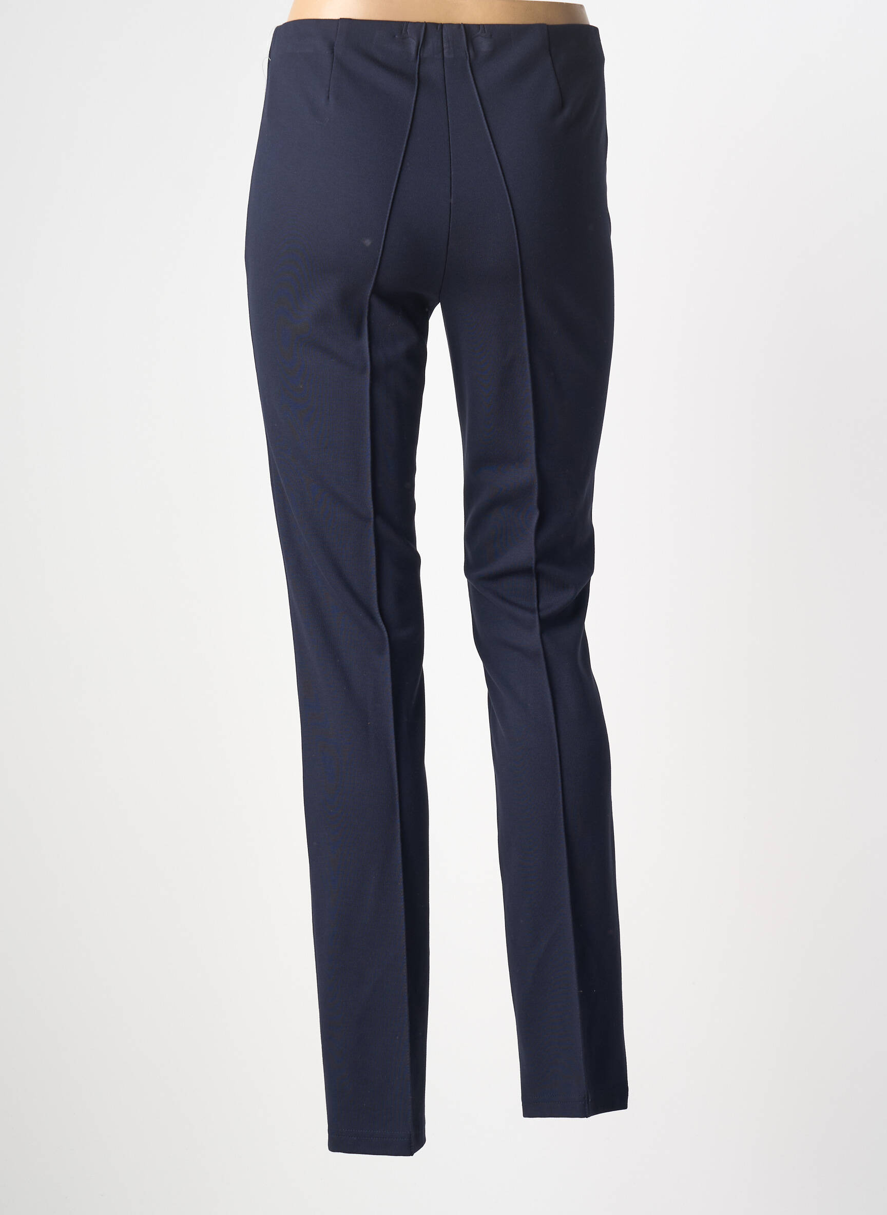 Pantalon slim talie elastică mărime normală albastru BARBARA LEBEK femeie