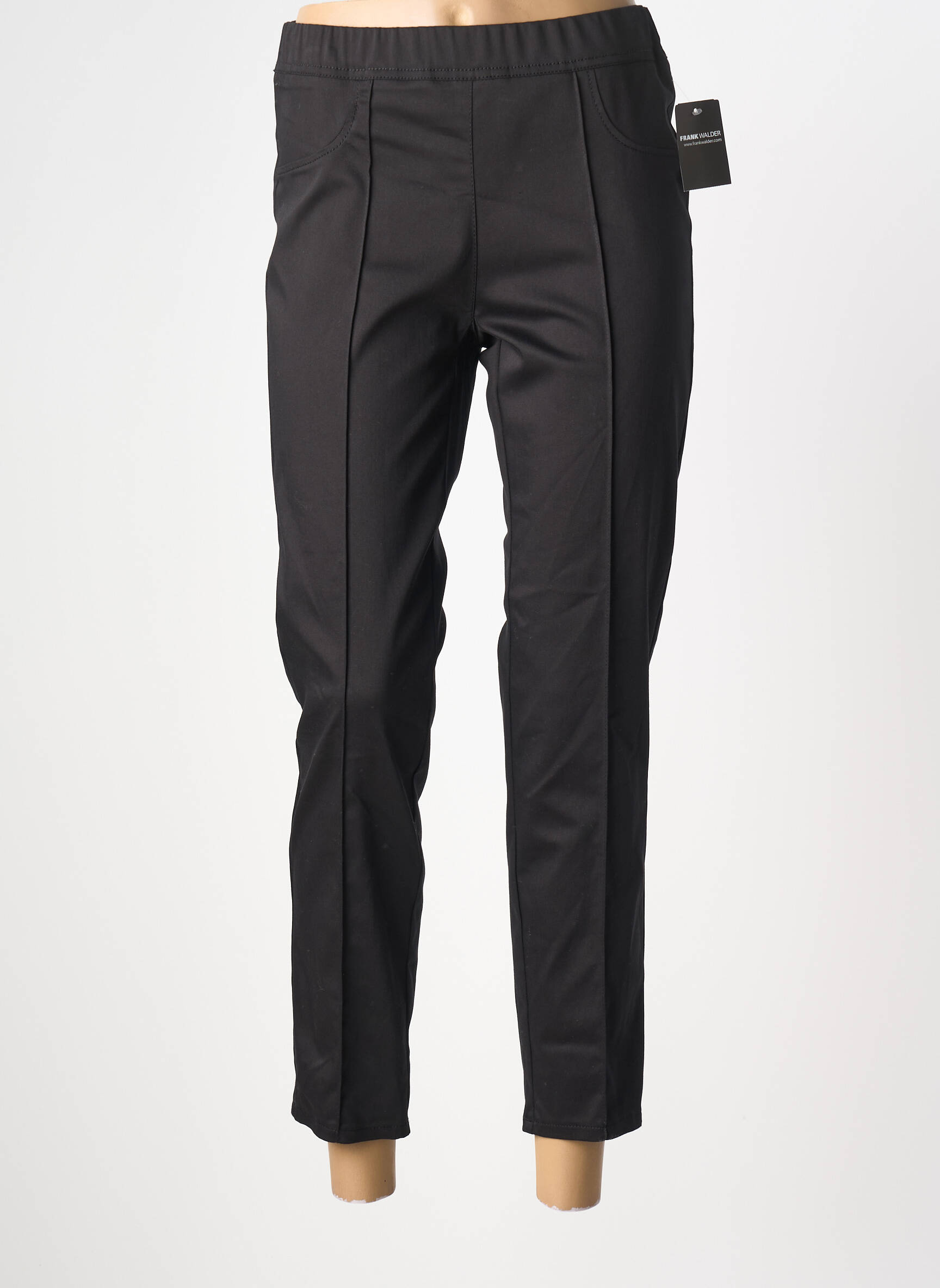 Pantalon 7/8 elasticitate mărime normală negru FRANK WALDER femeie