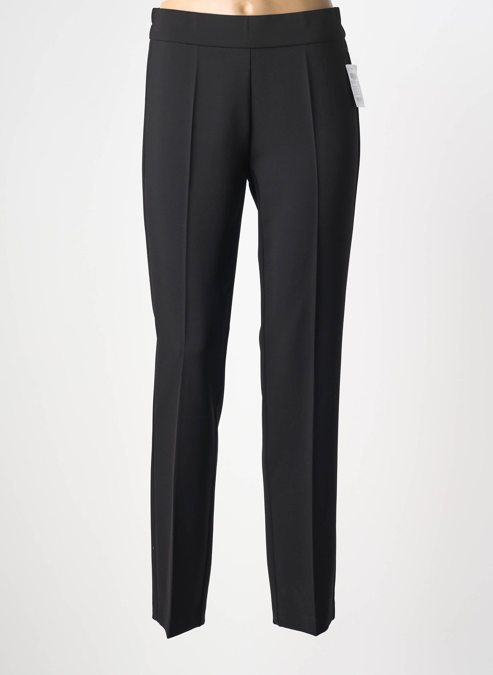 Pantalon slim talie elastică mărime normală negru FRANK WALDER femeie