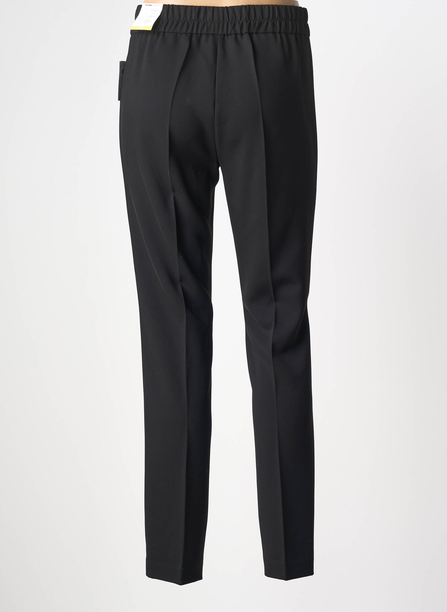 Pantalon slim talie elastică mărime normală negru FRANK WALDER femeie