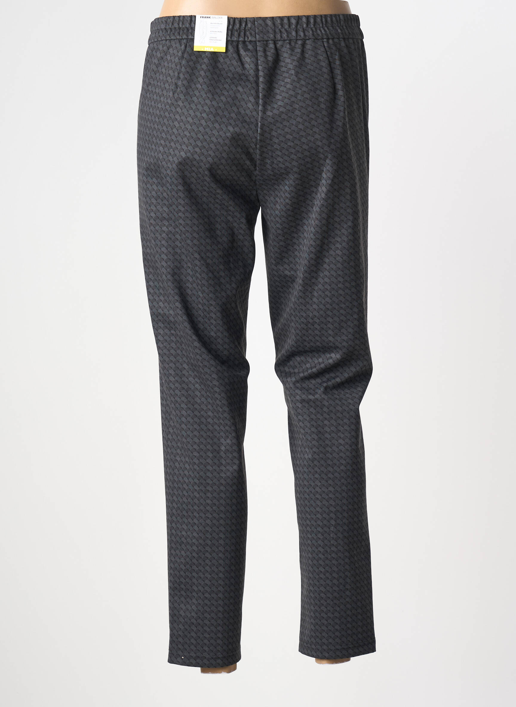Pantalon drept elasticitate mărime normală gri FRANK WALDER femeie