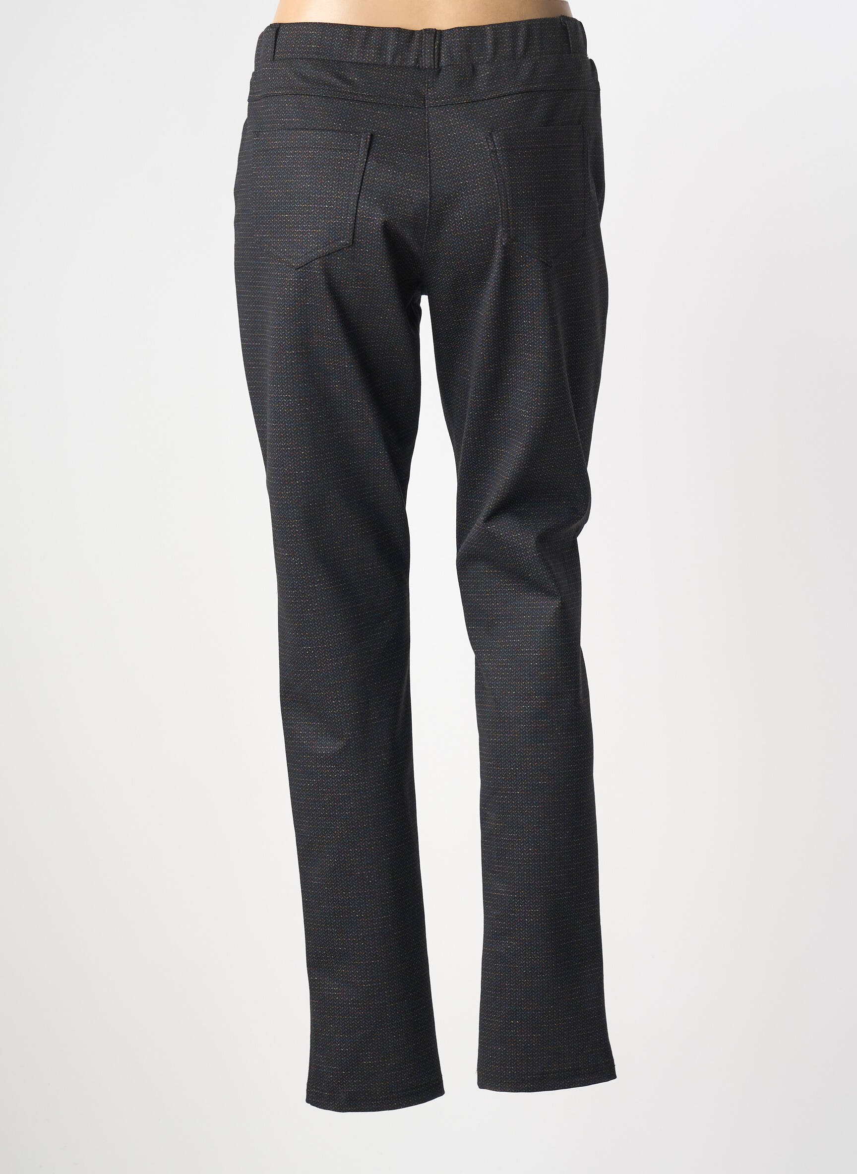 Pantalon slim talie elastică mărime normală negru GUY DUBOUIS femeie
