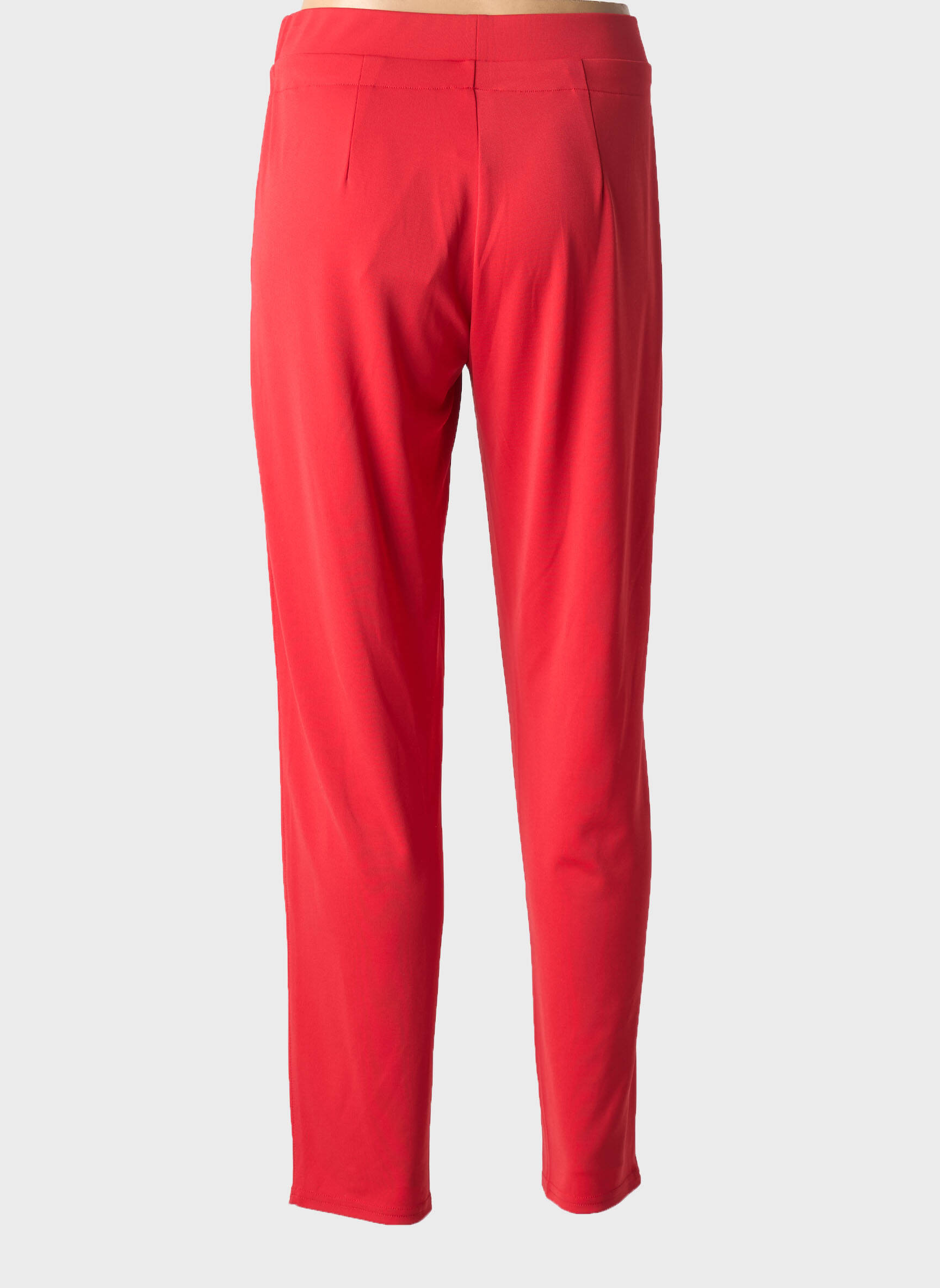 Pantalon slim talie elastică mărime normală roșu BARBARA LEBEK femeie