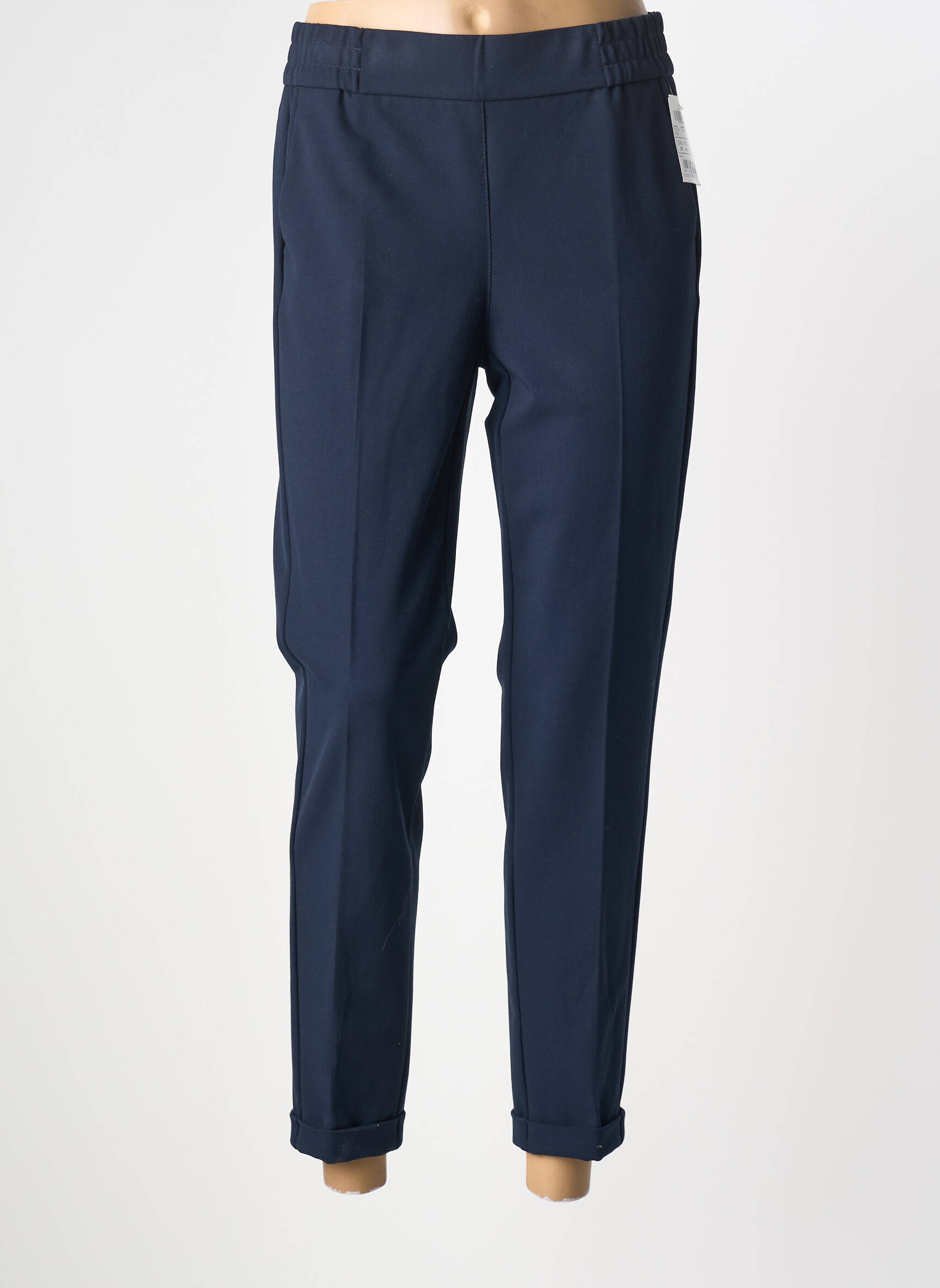 Pantalon 7/8 elasticitate mărime normală albastru FRANK WALDER femeie