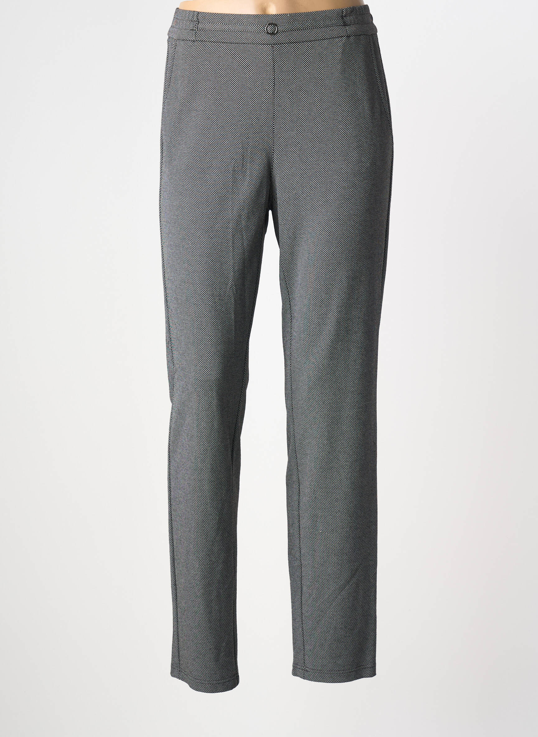 Pantalon drept elasticitate mărime normală negru FRANK WALDER femeie