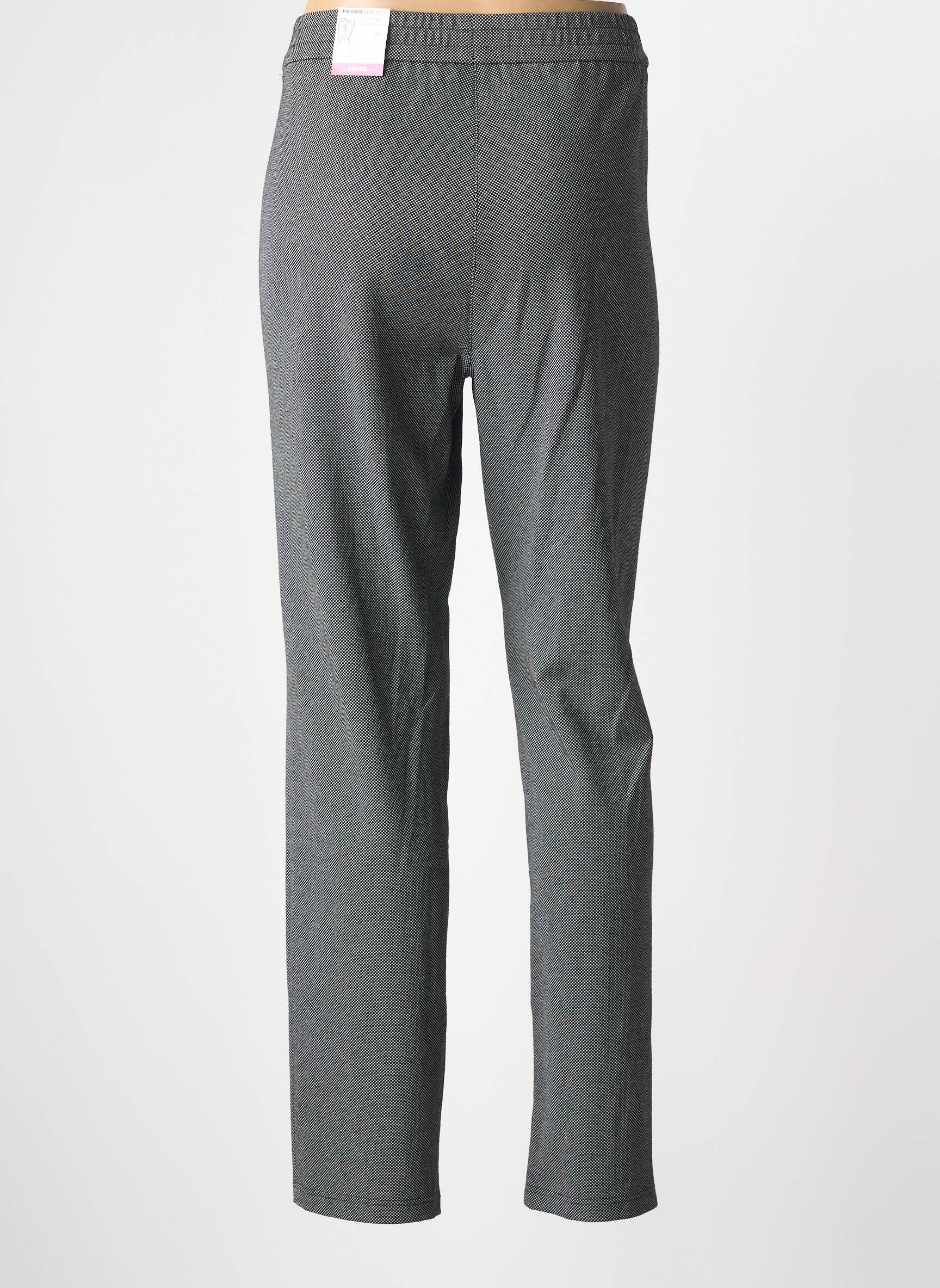 Pantalon drept elasticitate mărime normală negru FRANK WALDER femeie