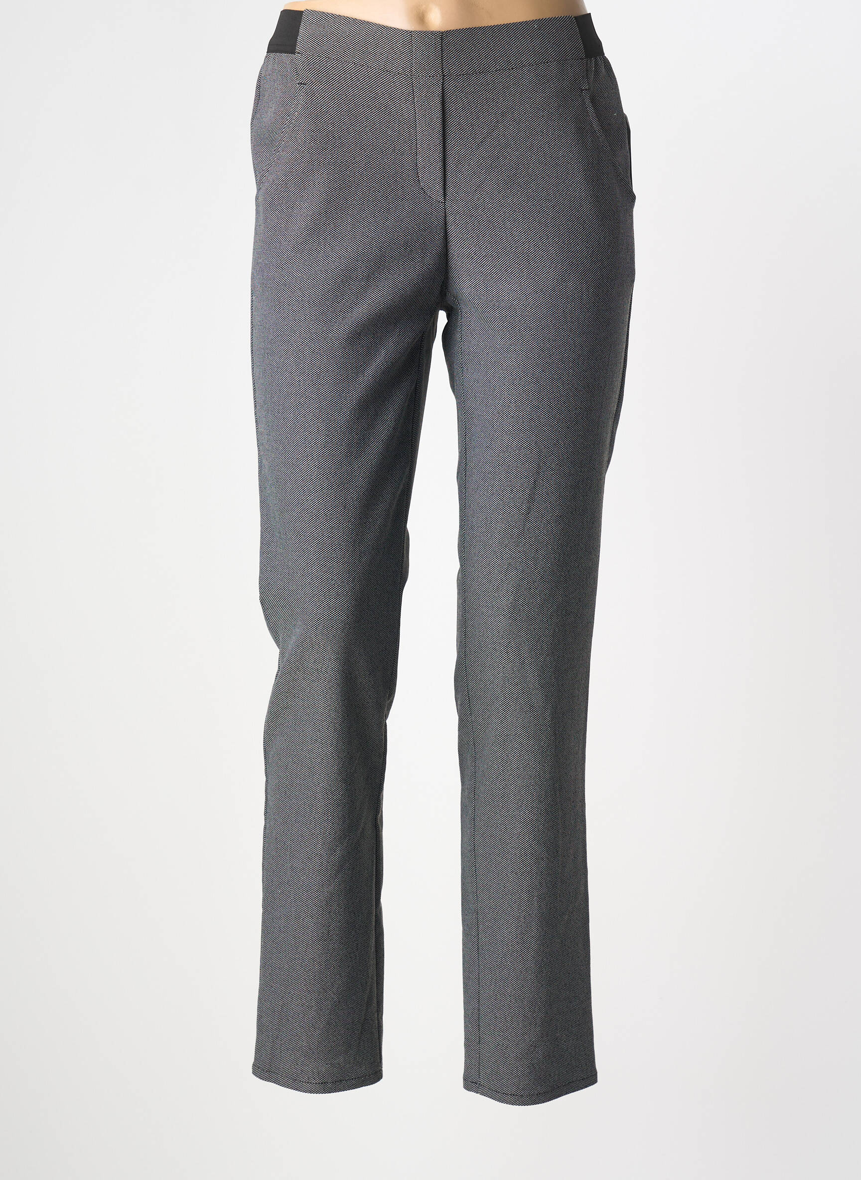 Pantalon drept elasticitate mărime normală negru FRANK WALDER femeie