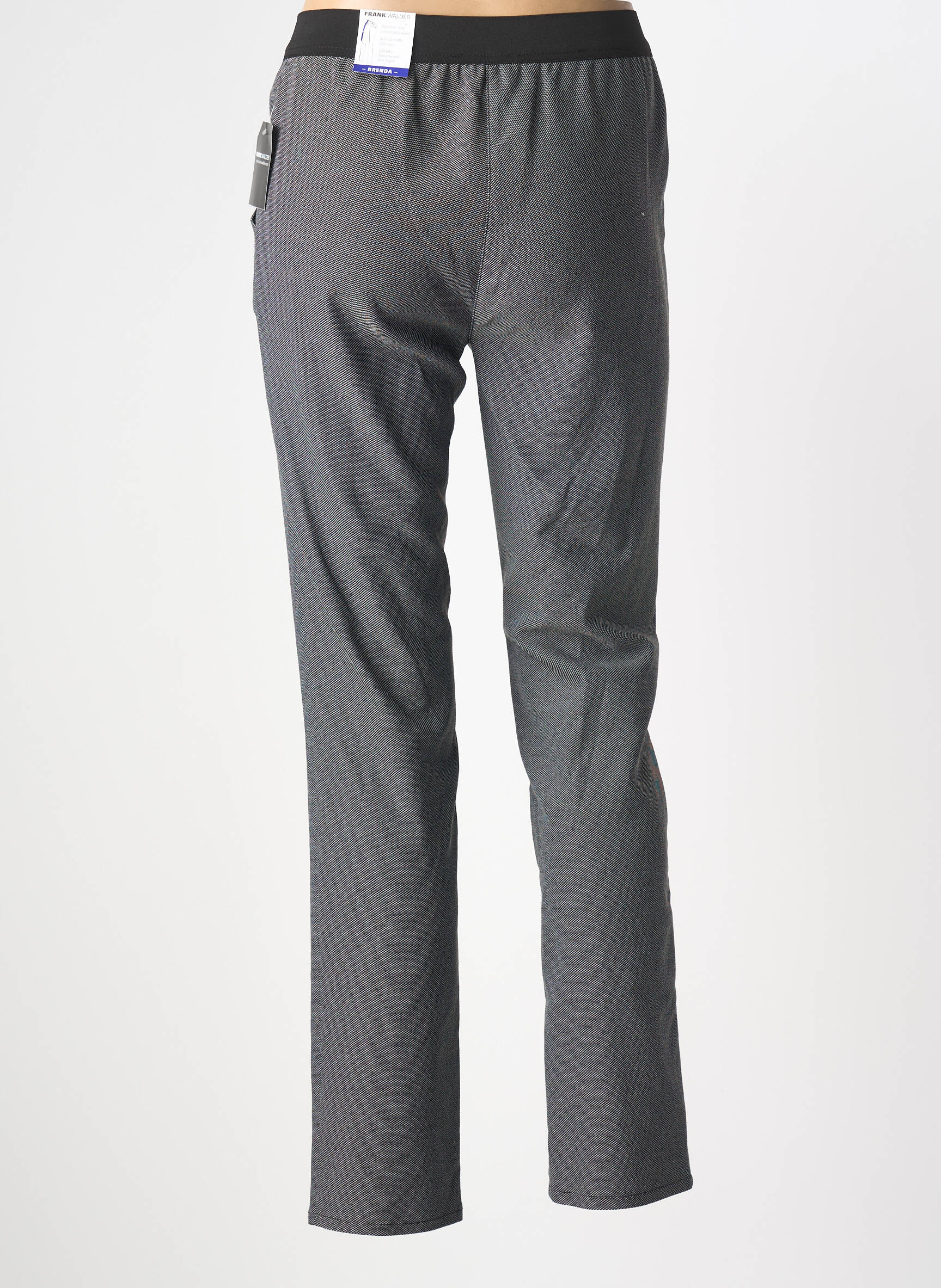 Pantalon drept elasticitate mărime normală negru FRANK WALDER femeie