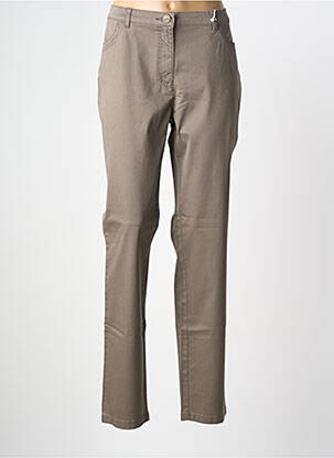 Pantalon drept elasticitate mărime normală maro TONI femeie