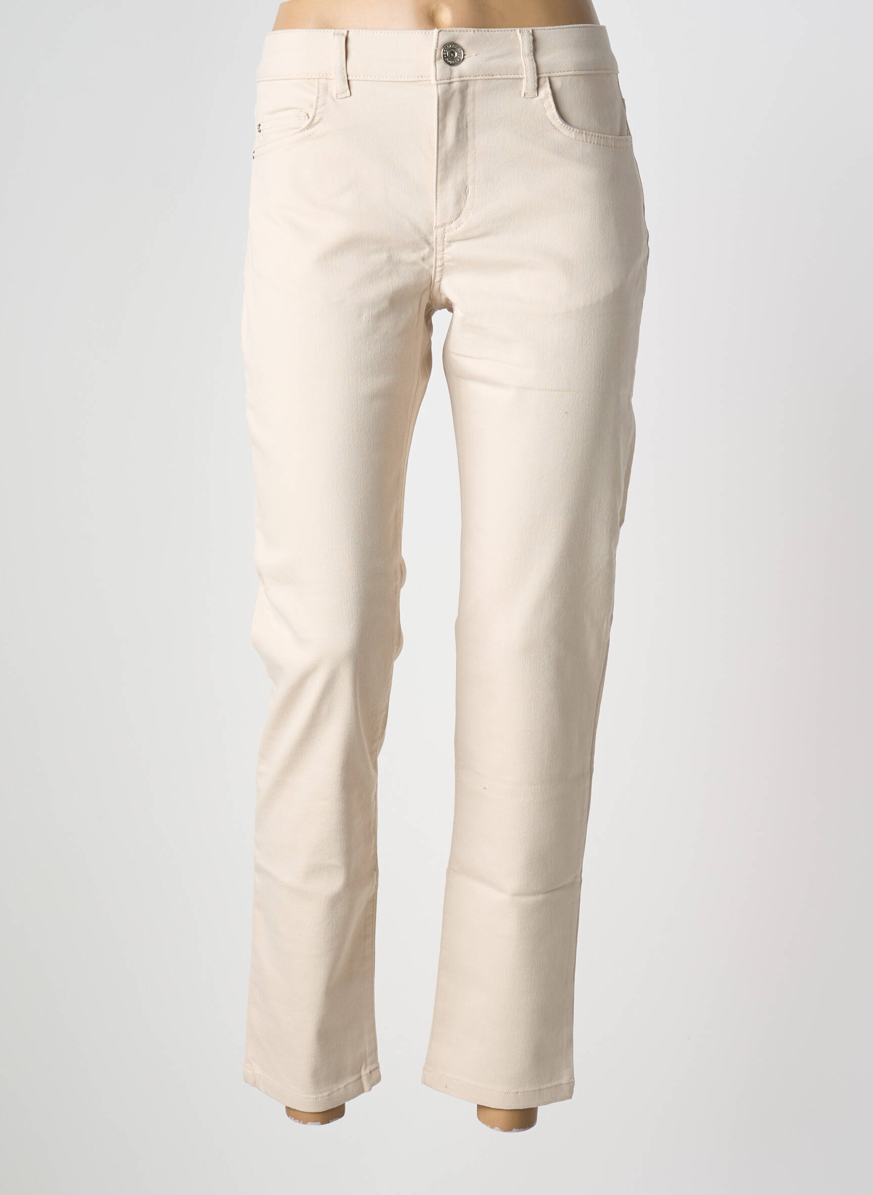 Pantalon 7/8 elasticitate mărime normală bej DOLCEZZA femeie