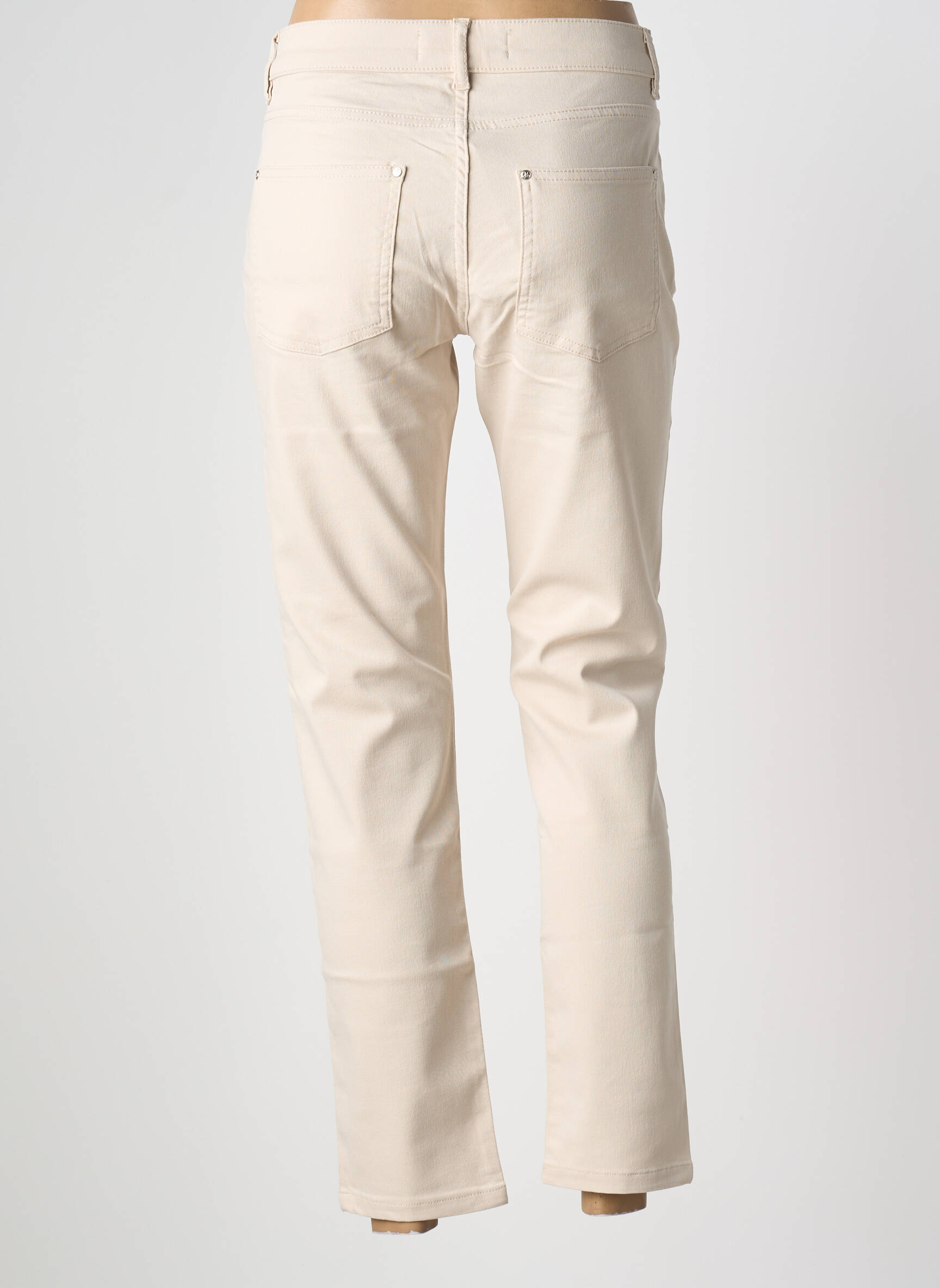 Pantalon 7/8 elasticitate mărime normală bej DOLCEZZA femeie