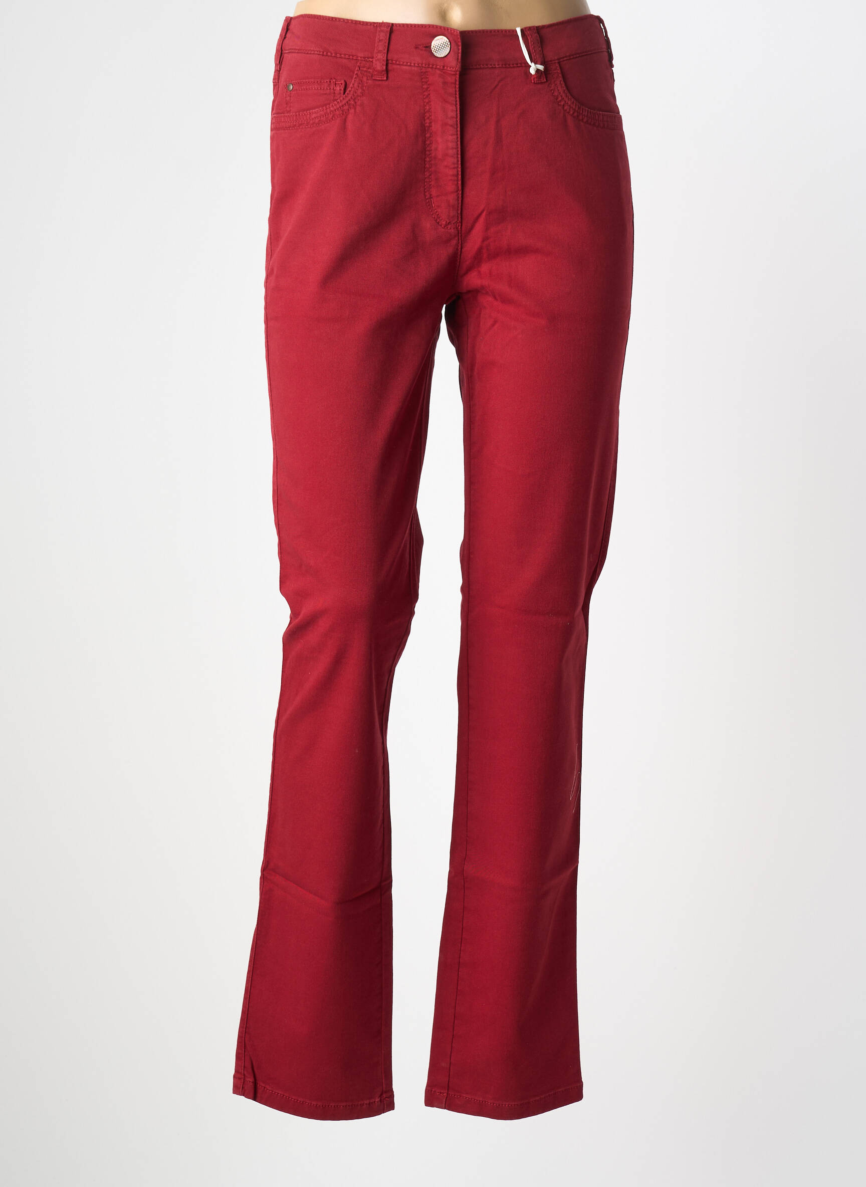 Pantalon drept elasticitate mărime normală roșu TONI femeie