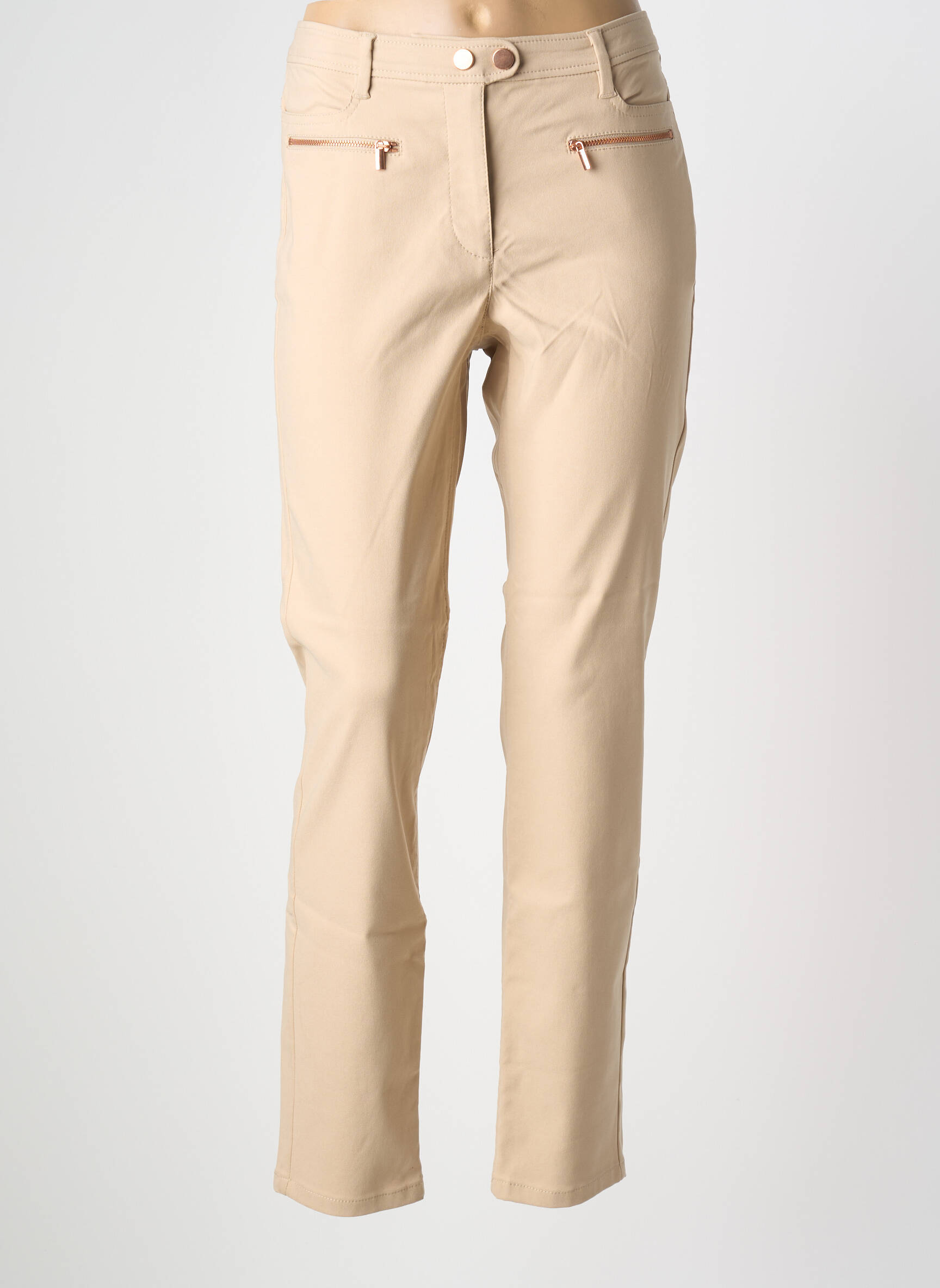 Pantalon drept elasticitate mărime normală bej BETTY BARCLAY femeie
