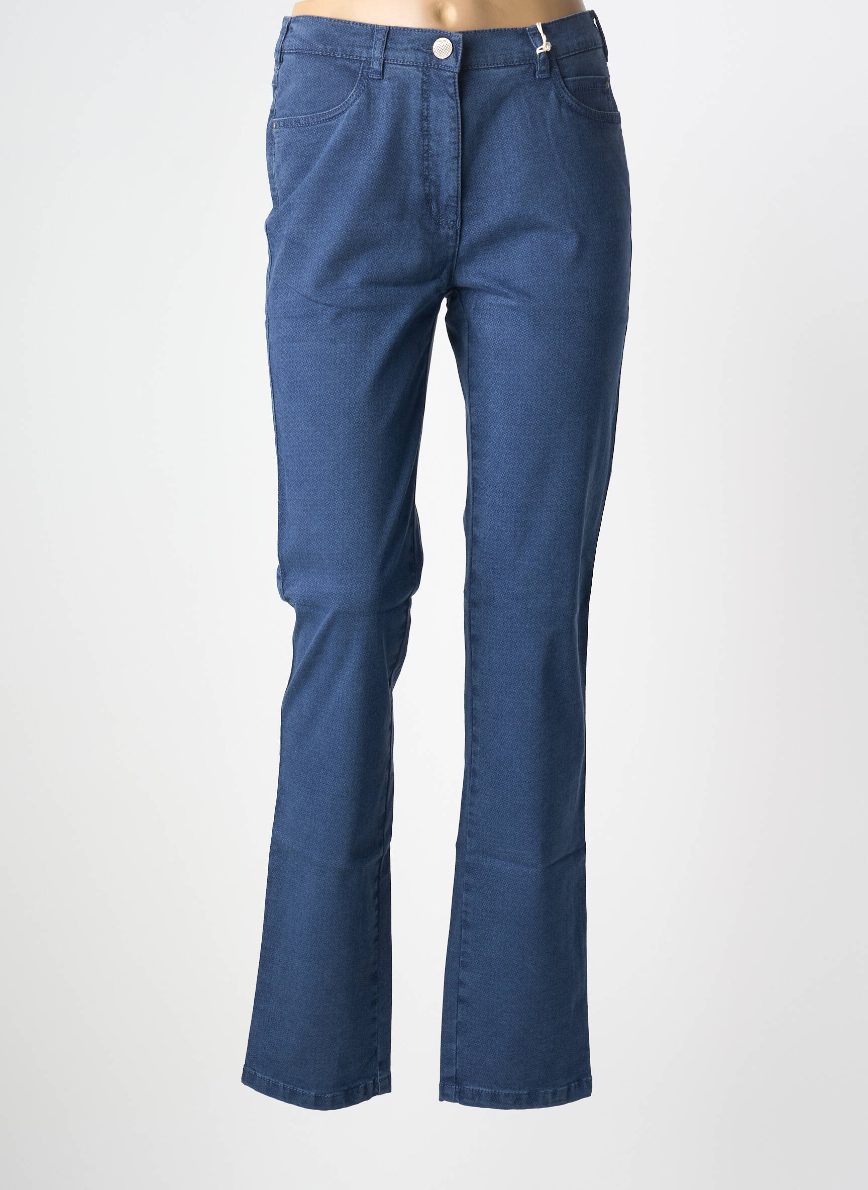 Pantalon drept elasticitate mărime normală albastru TONI femeie
