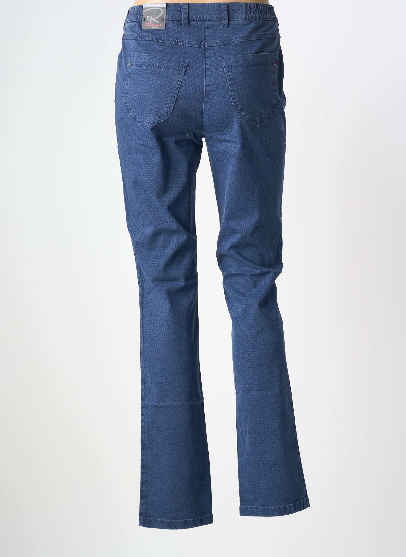 Pantalon drept elasticitate mărime normală albastru TONI femeie