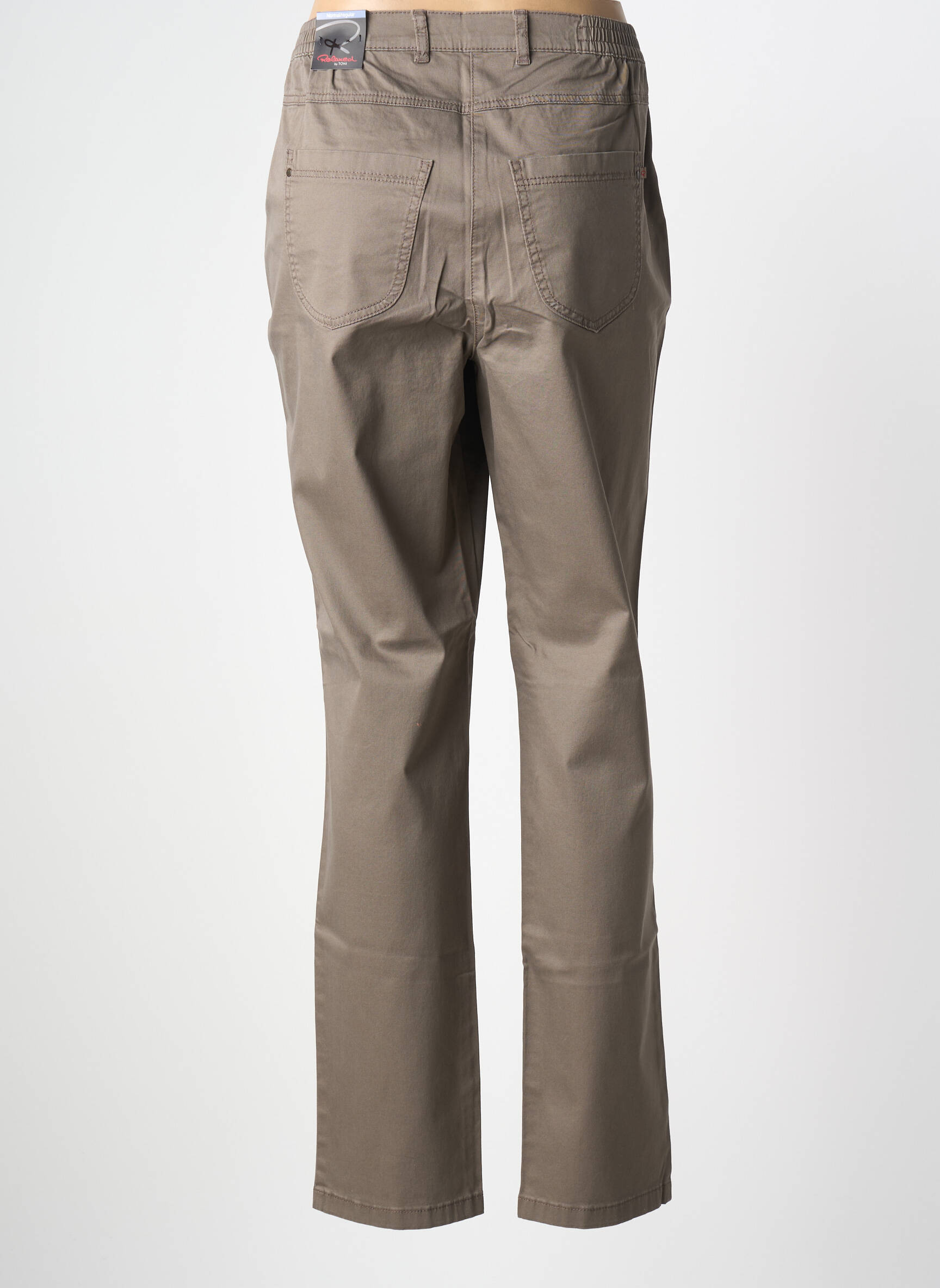 Pantalon drept elasticitate mărime normală maro TONI femeie