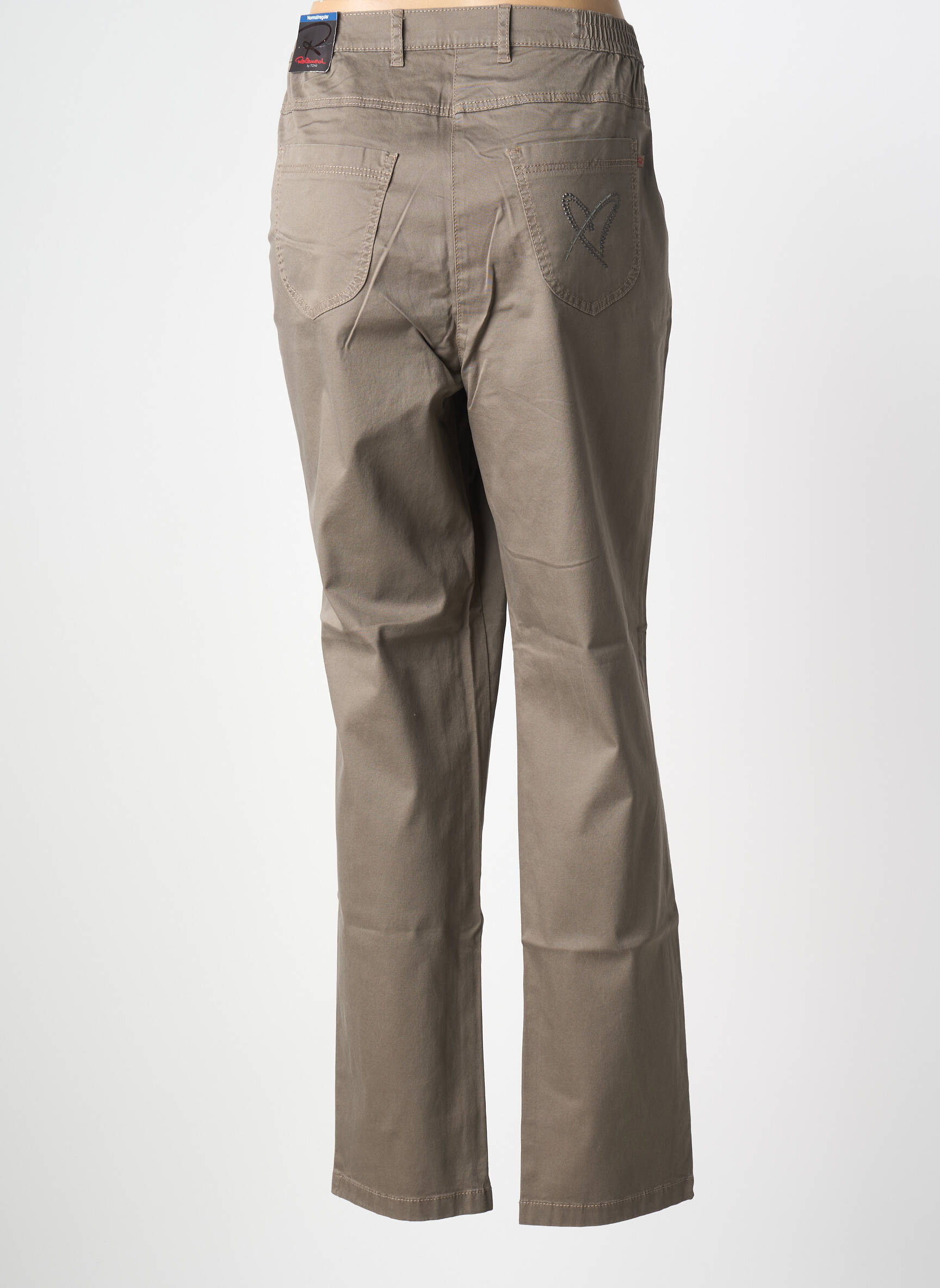 Pantalon drept elasticitate mărime normală maro TONI femeie