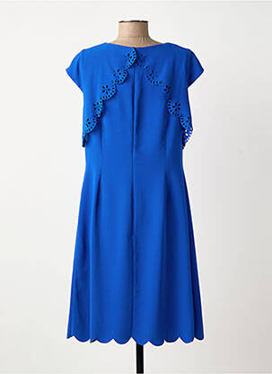 Rochie midi mâneci scurte mâneci scurte albastru GUY DUBOUIS femeie