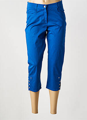 Pantalon trei sferturi elasticitate albastru GUY DUBOUIS femeie