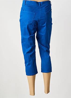 Pantalon trei sferturi elasticitate albastru GUY DUBOUIS femeie
