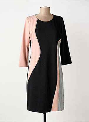 Rochie midi mâneci lungi mâneci lungi negru DIVAS femeie