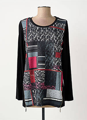Tricou mâneci lungi mâneci lungi negru GUY DUBOUIS femeie