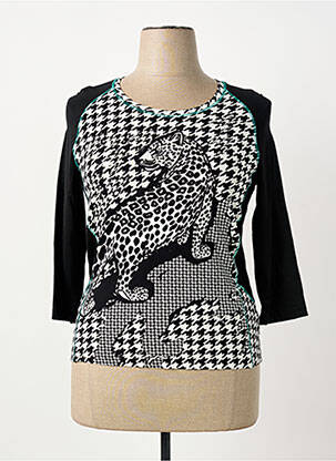 Tricou mâneci 3/4 mâneci 3/4 negru FRANK WALDER femeie