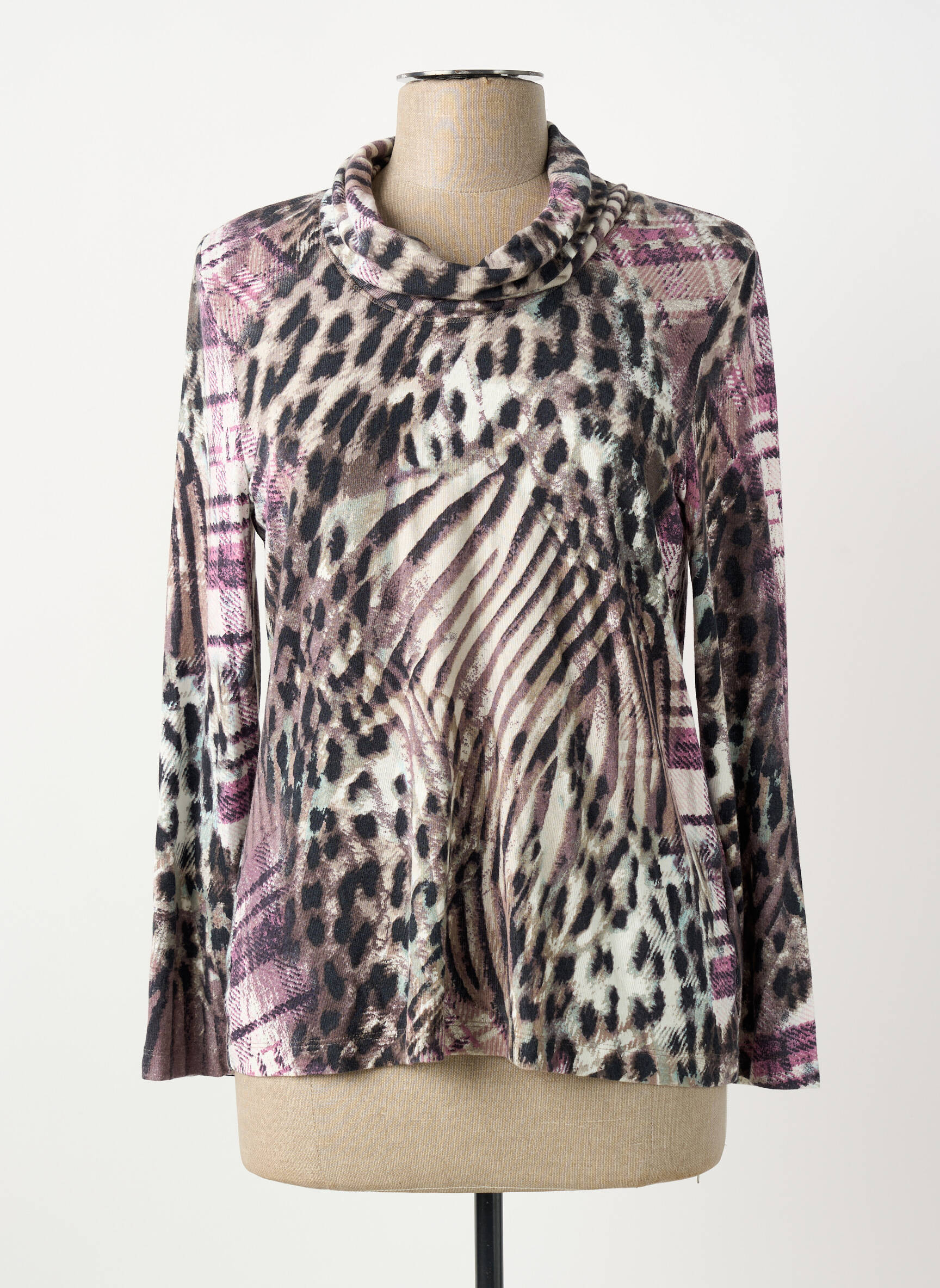 Tricou mâneci lungi mâneci lungi violet BARBARA LEBEK femeie