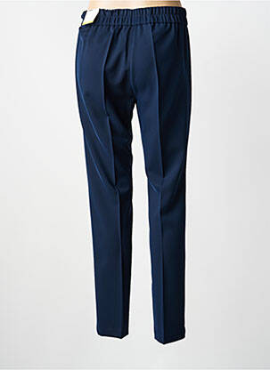 Pantalon slim talie elastică mărime normală albastru FRANK WALDER femeie