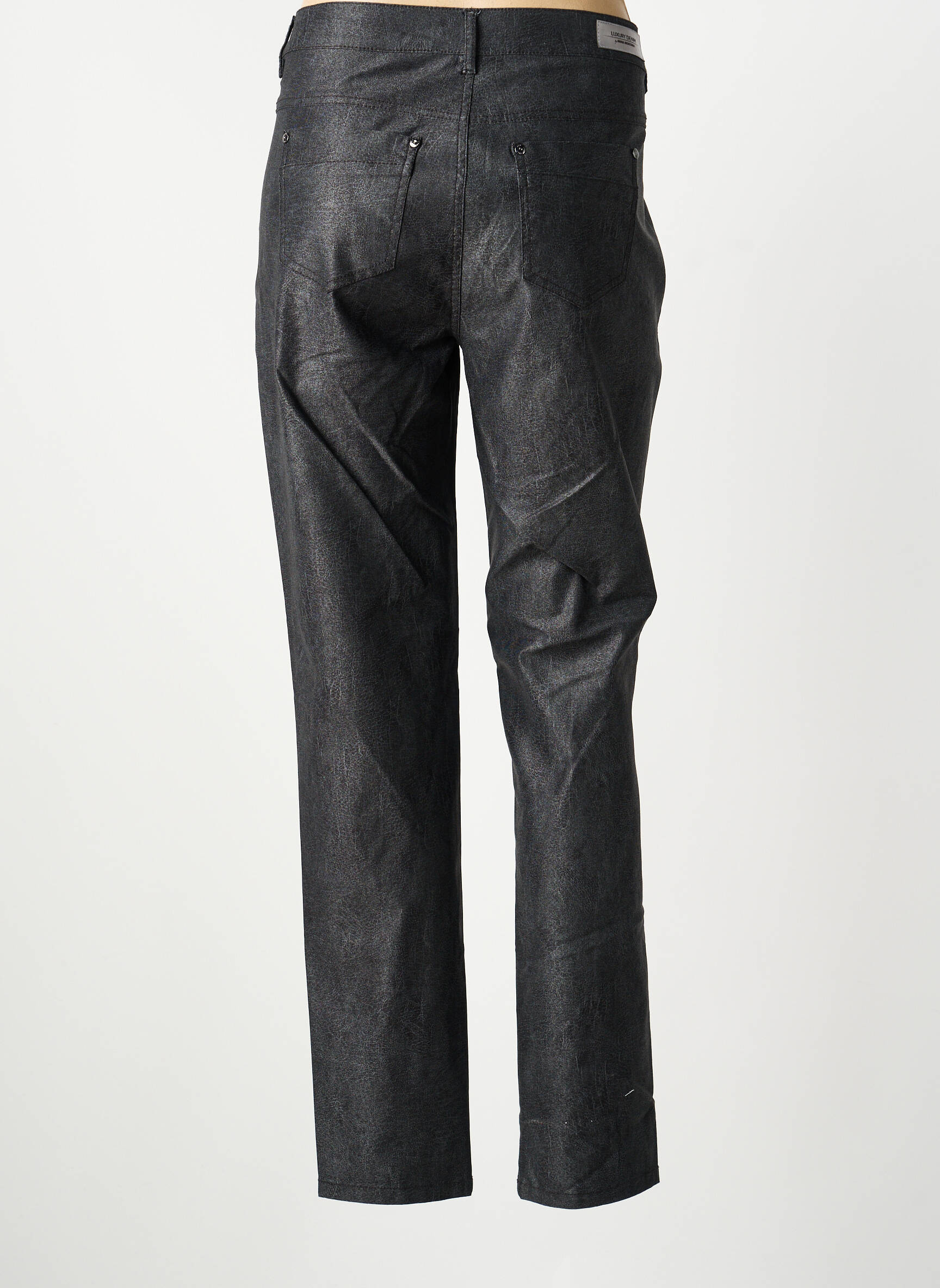 Pantalon slim elasticitate mărime normală negru ANNA MONTANA femeie