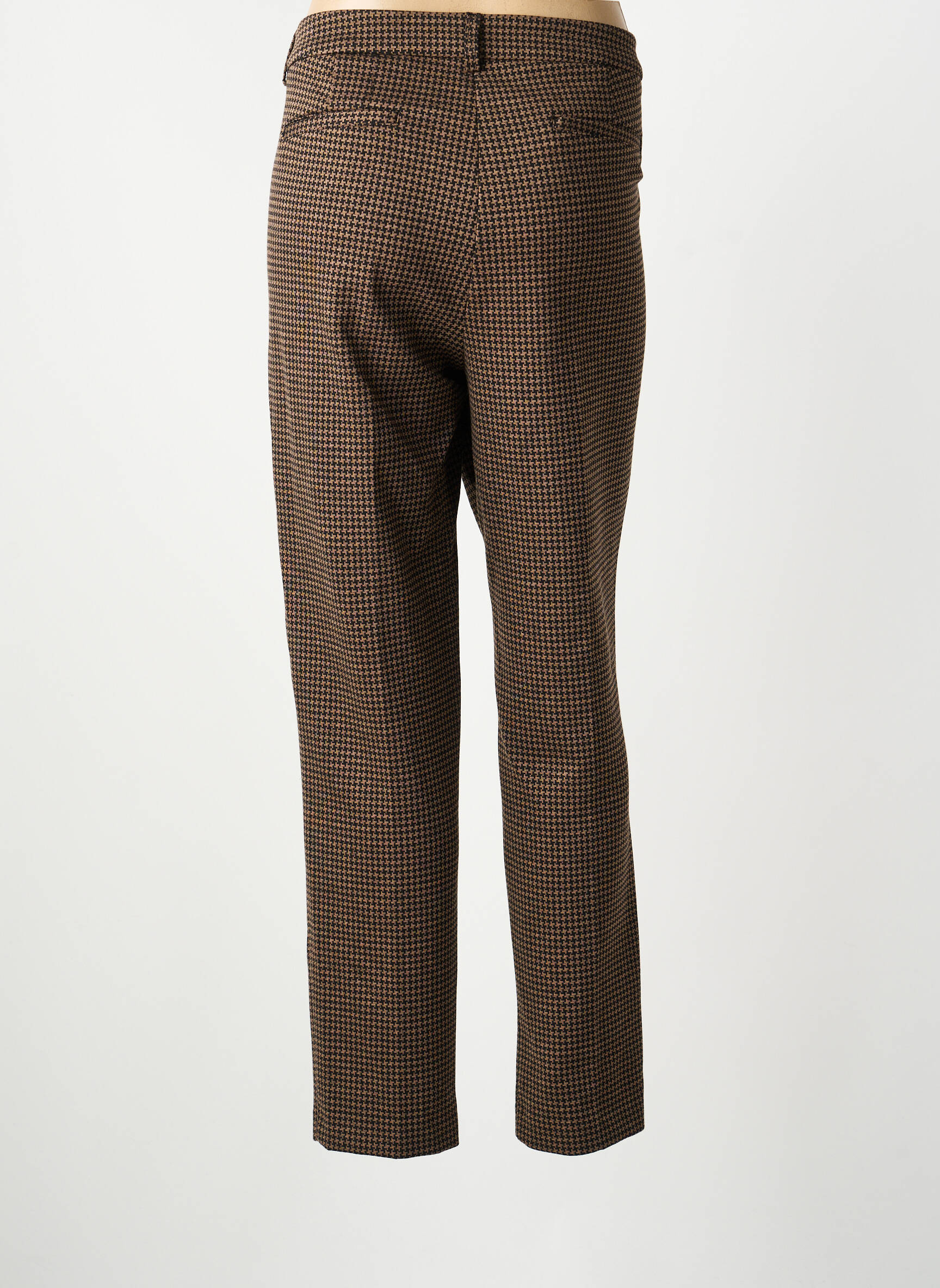 Pantalon drept elasticitate mărime normală maro ANNA MONTANA femeie