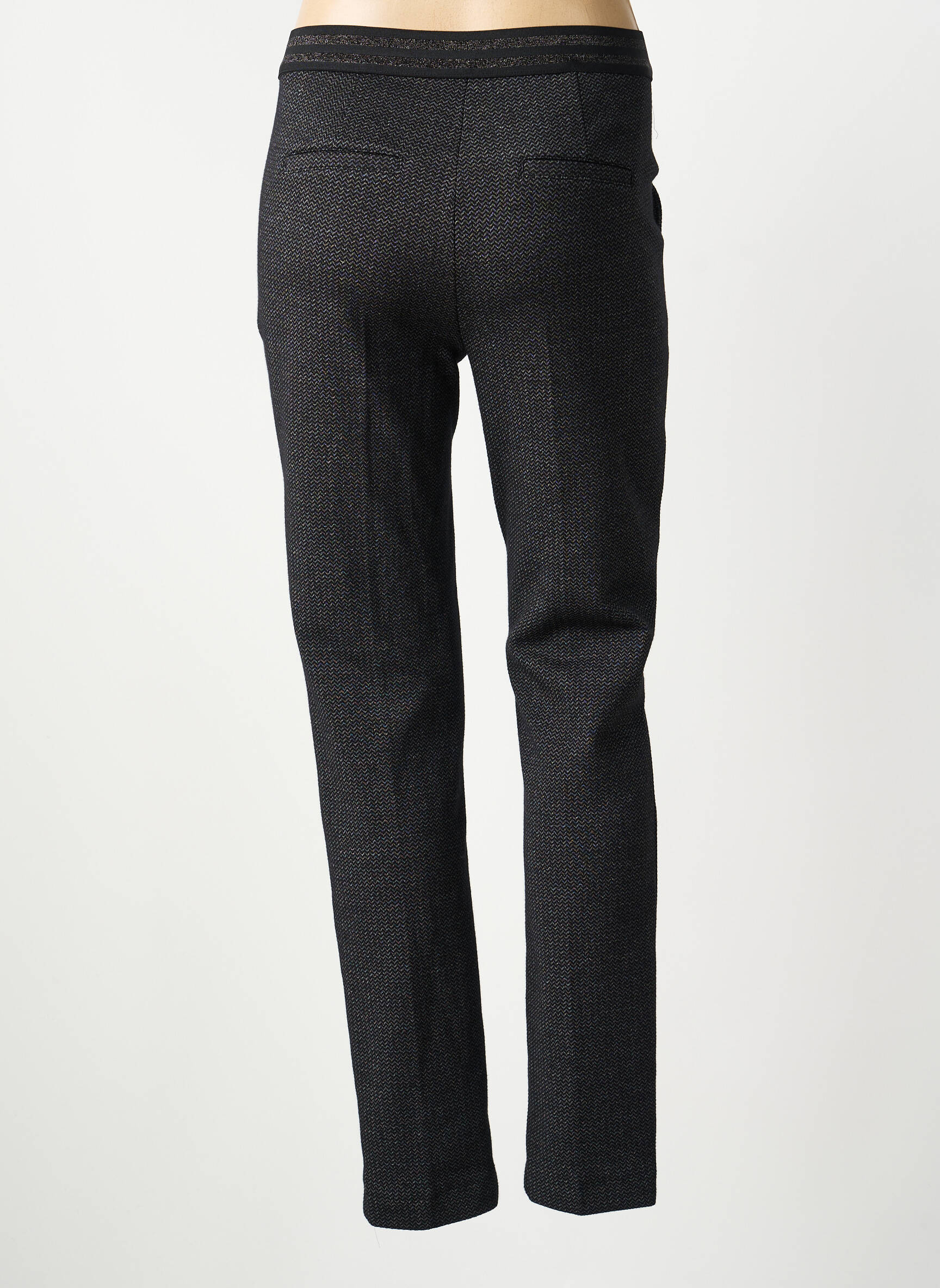 Pantalon slim talie elastică mărime normală gri ANNA MONTANA femeie