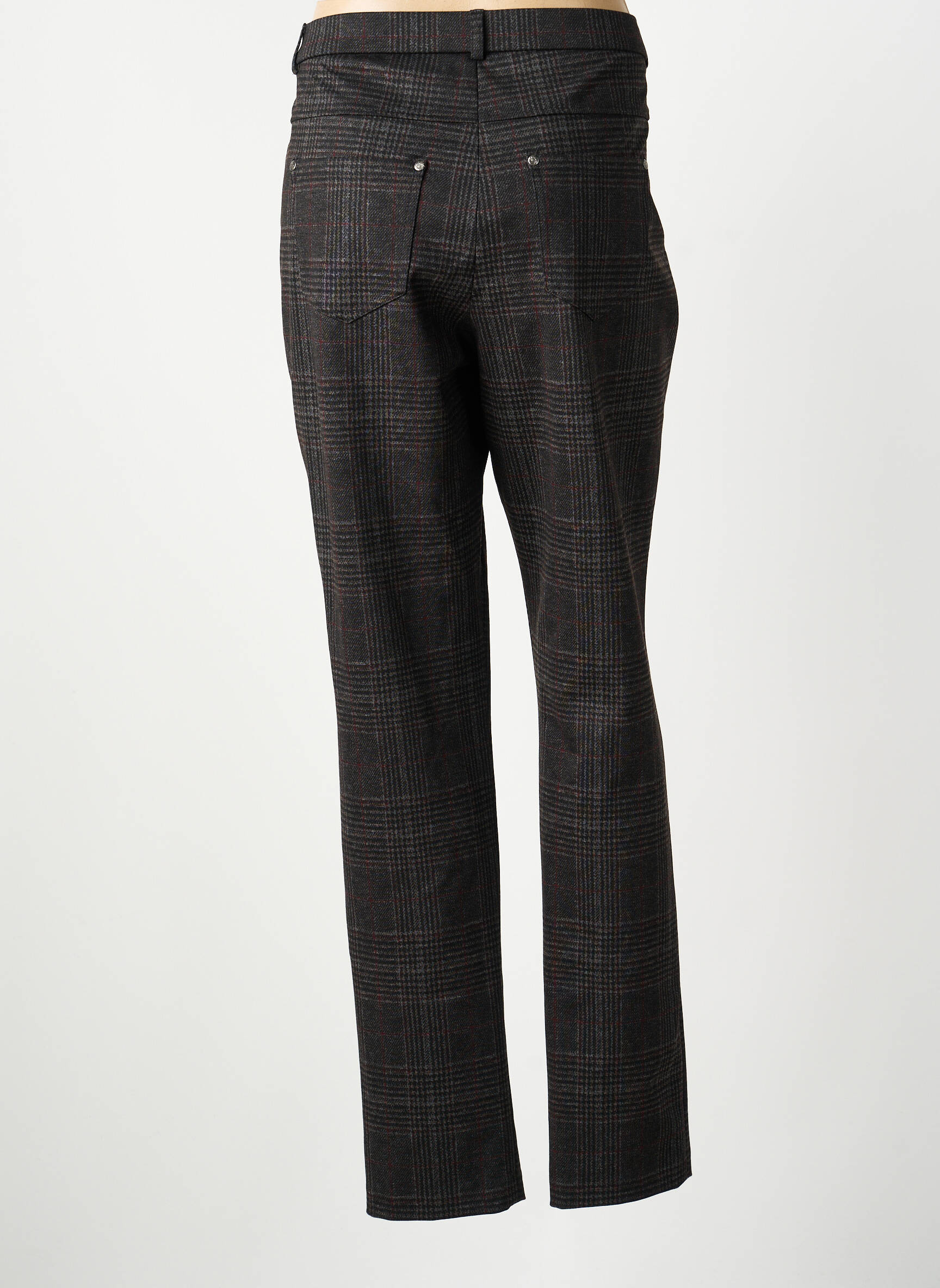 Pantalon drept elasticitate mărime normală gri GUY DUBOUIS femeie